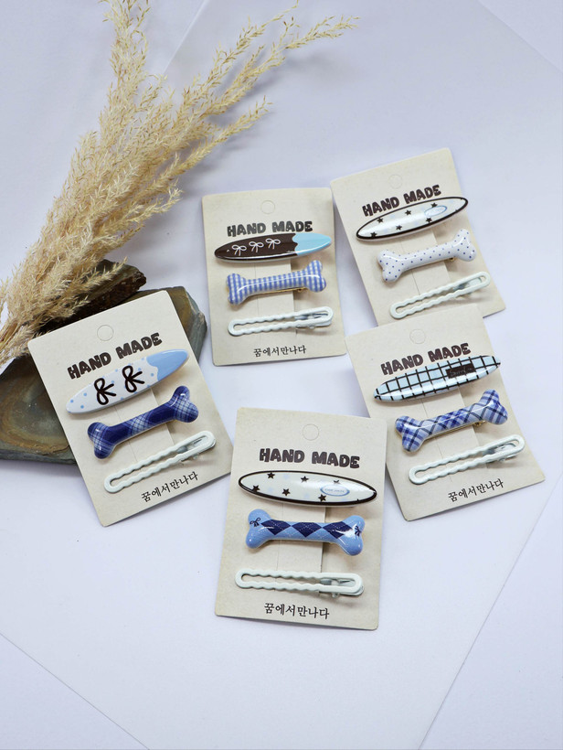 گیره مو انبری پینترستی ۳ سه تایی